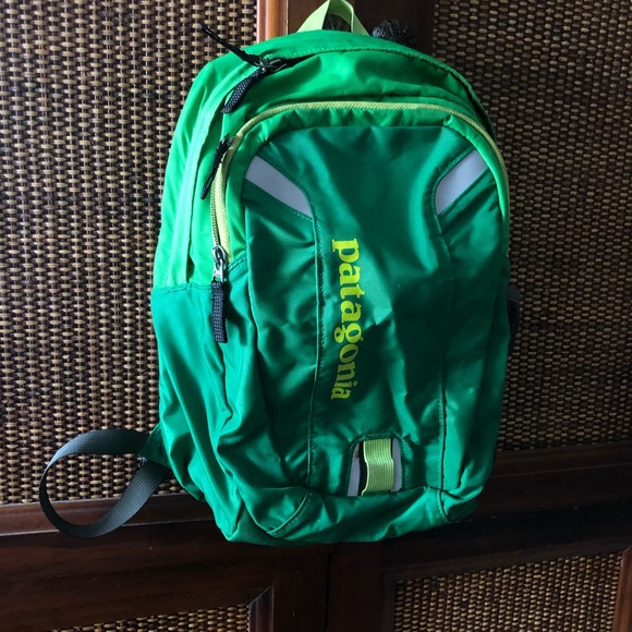 green patagonia backpack
